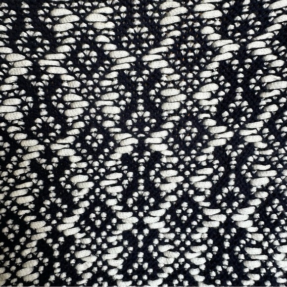 Gap Chunky Knit Open Front Oversized Cardigan Navy Cream XS\S - Picture 7 of 8